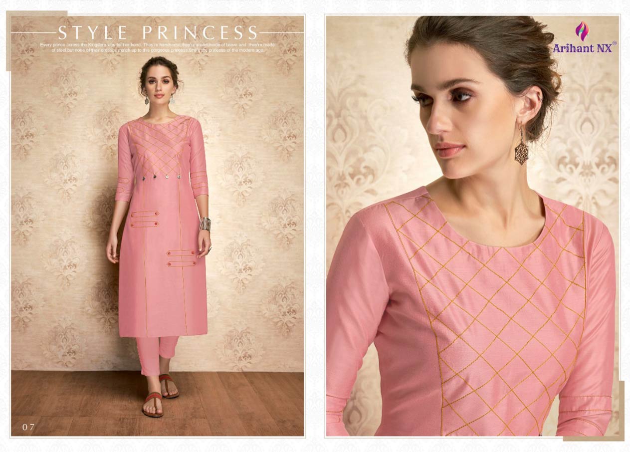 Arihant Nx Claire Viscose Silk Kurti Suppliers Arihant Nx Claire Viscose Silk Kurti Suppliers