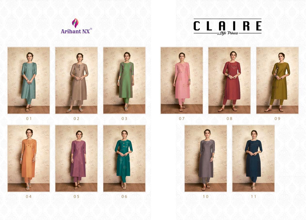 Arihant Nx Claire Viscose Silk Kurti Suppliers Arihant Nx Claire Viscose Silk Kurti Suppliers