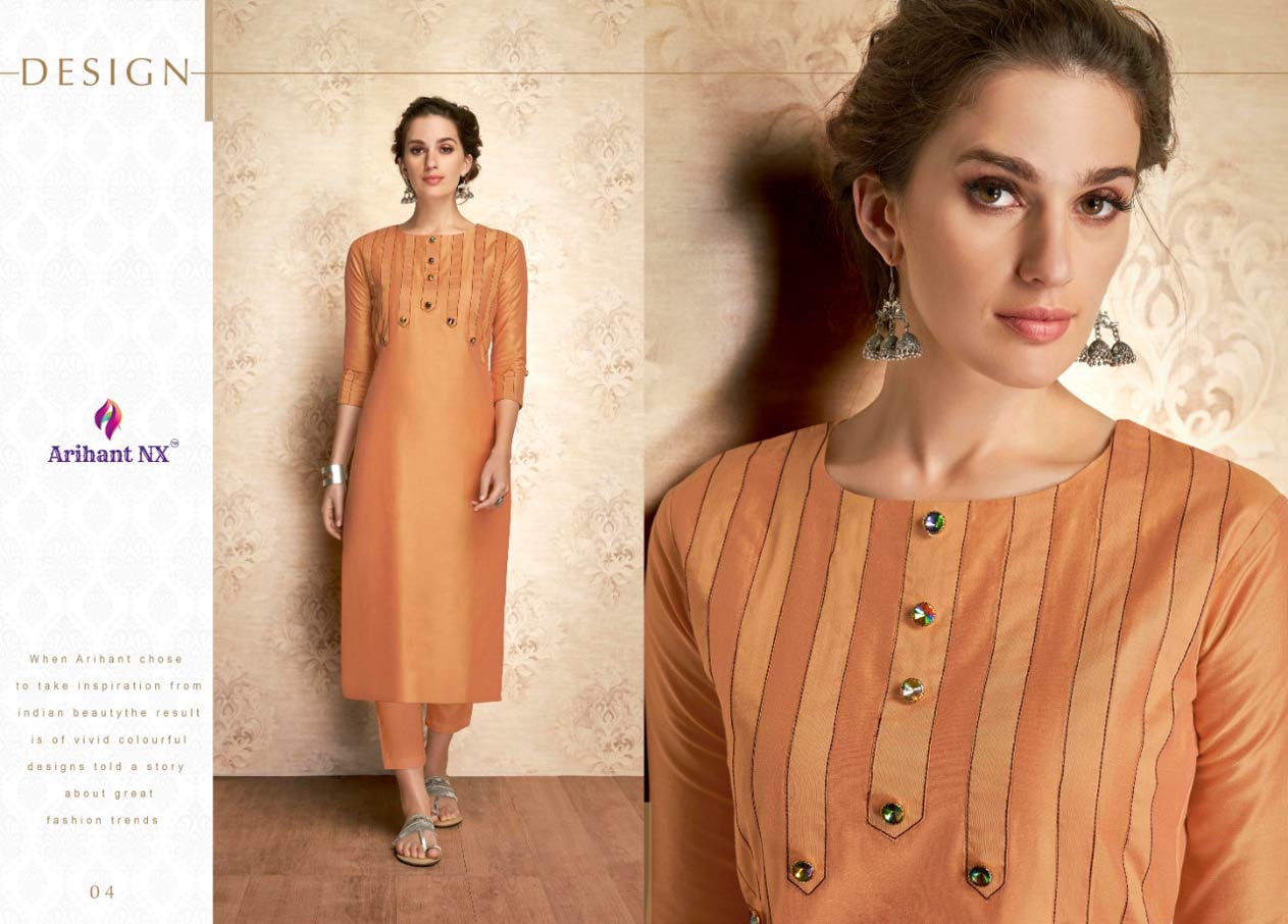 Arihant Nx Claire Viscose Silk Kurti Suppliers Arihant Nx Claire Viscose Silk Kurti Suppliers