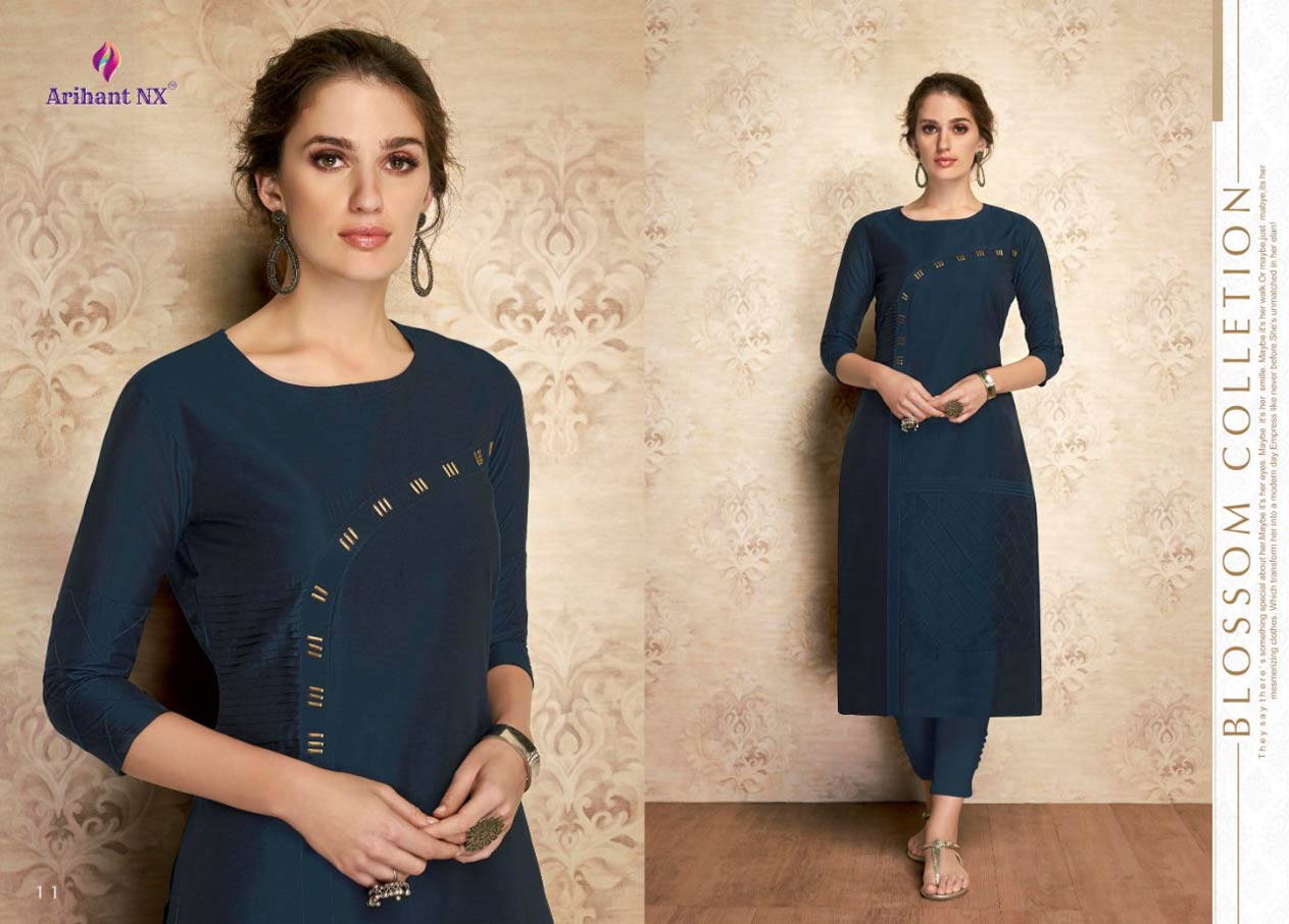 Arihant Nx Claire Viscose Silk Kurti Suppliers Arihant Nx Claire Viscose Silk Kurti Suppliers