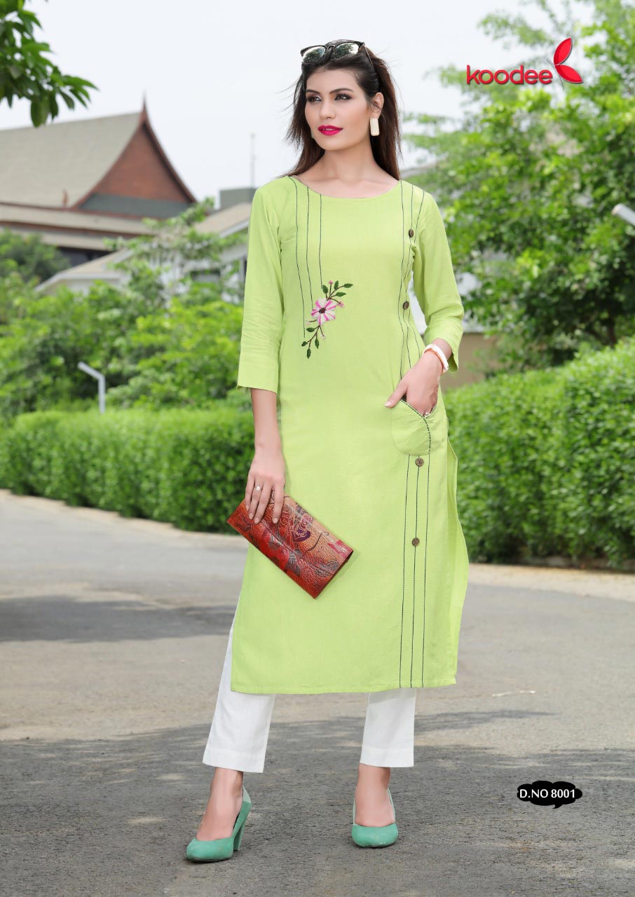 Classlook Koodee Rayon Linen Katha Work Kurti Traders Classlook Koodee Rayon Linen Katha Work Kurti Traders