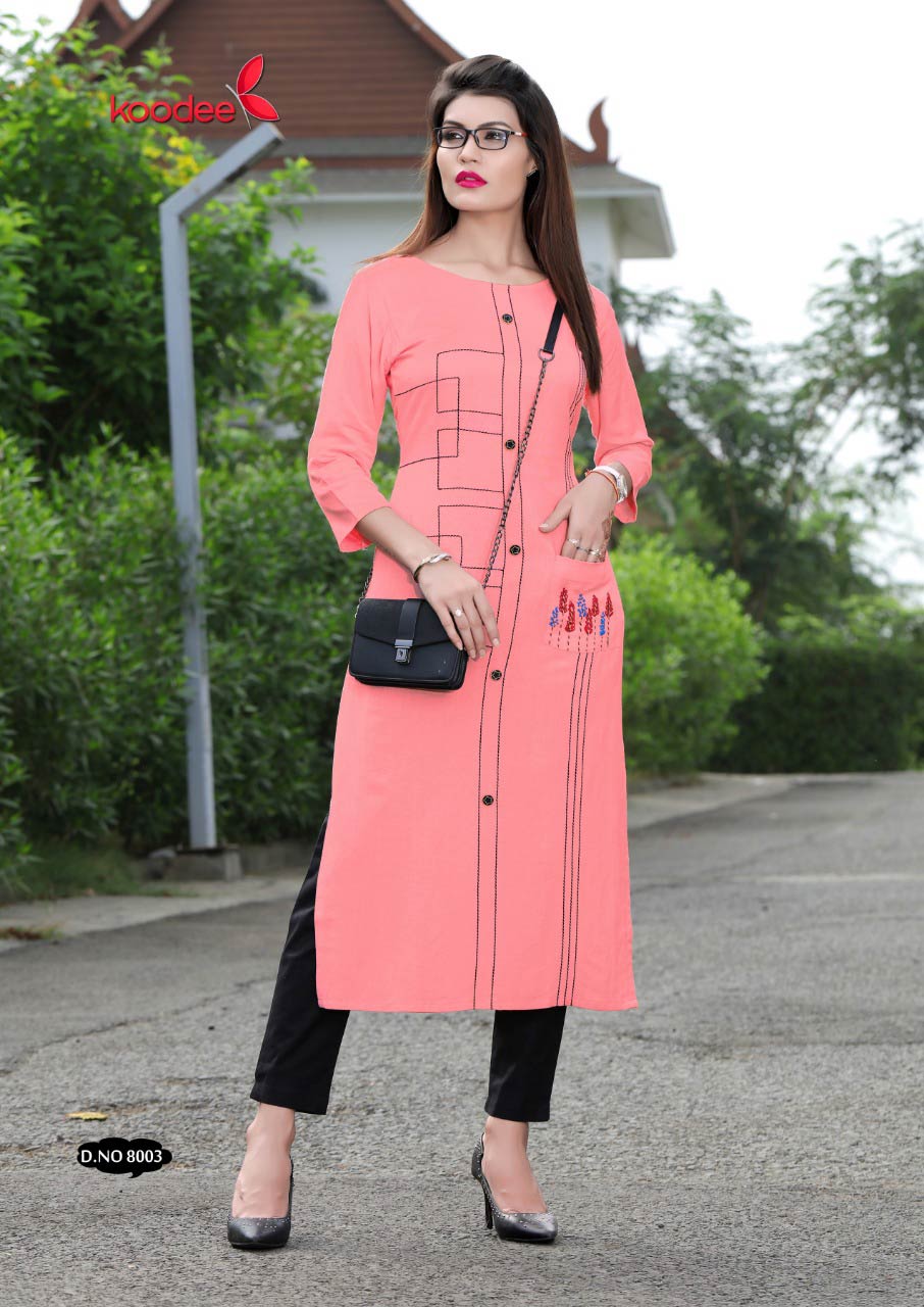 Classlook Koodee Rayon Linen Katha Work Kurti Traders Classlook Koodee Rayon Linen Katha Work Kurti Traders