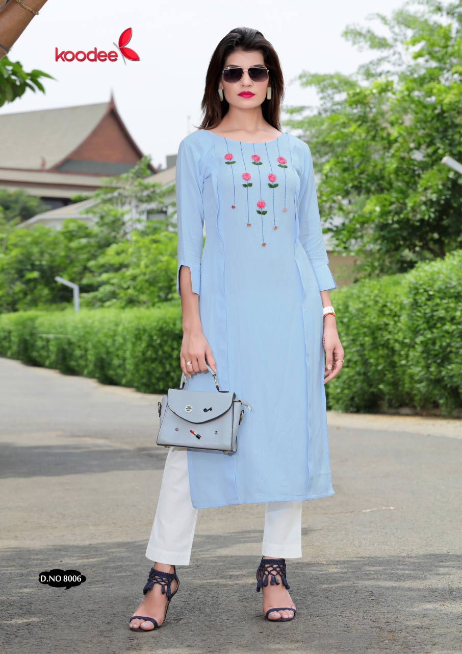 Classlook Koodee Rayon Linen Katha Work Kurti Traders Classlook Koodee Rayon Linen Katha Work Kurti Traders