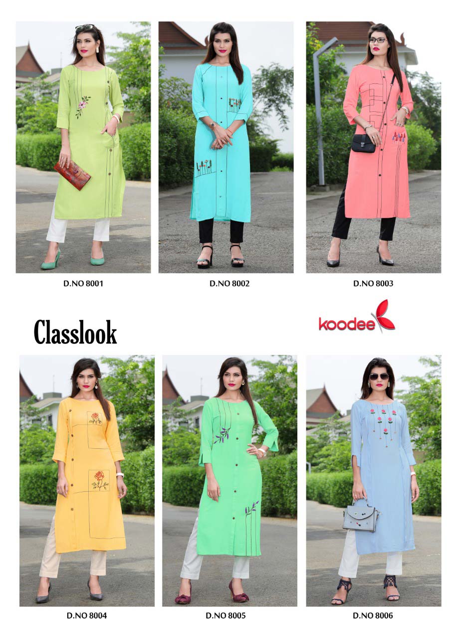 Classlook Koodee Rayon Linen Katha Work Kurti Traders Classlook Koodee Rayon Linen Katha Work Kurti Traders