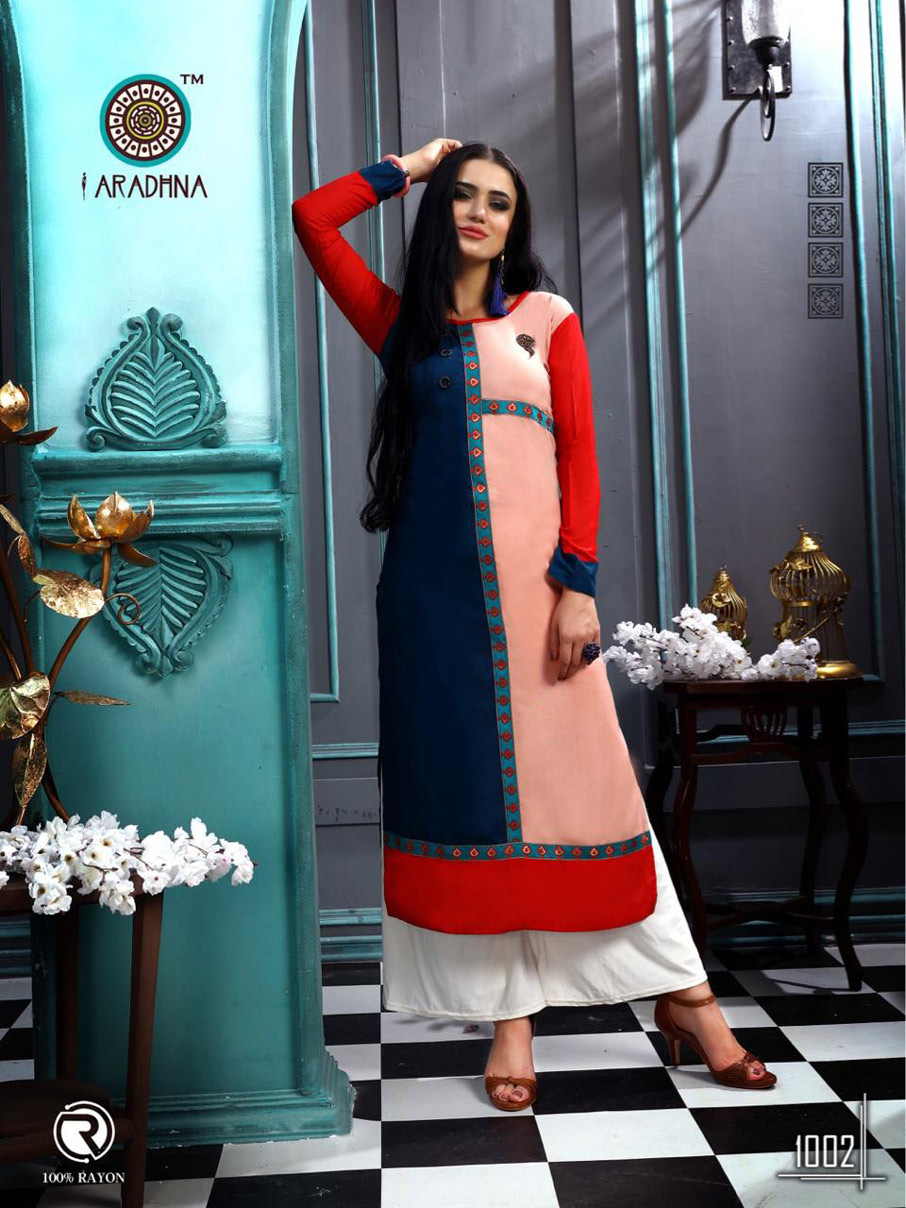 Cloud Aradhna Present Heavy Rayon Straight Kurti Cloud Aradhna Present Heavy Rayon Straight Kurti