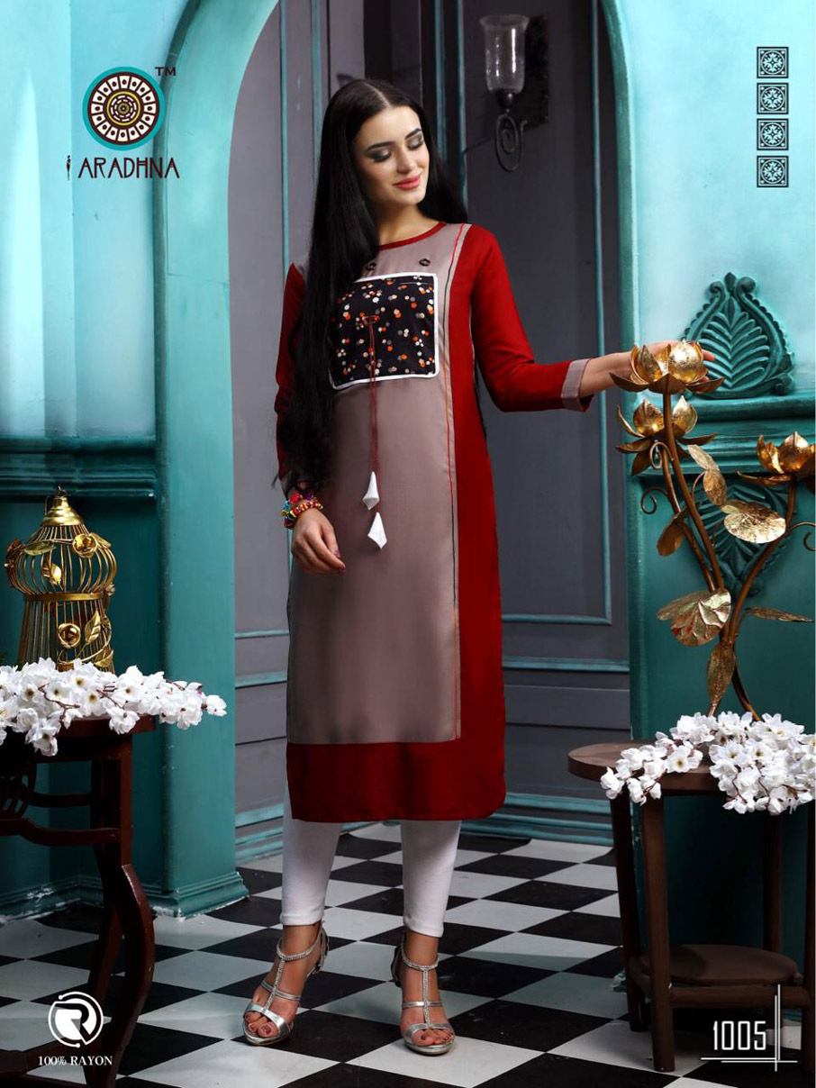 Cloud Aradhna Present Heavy Rayon Straight Kurti Cloud Aradhna Present Heavy Rayon Straight Kurti