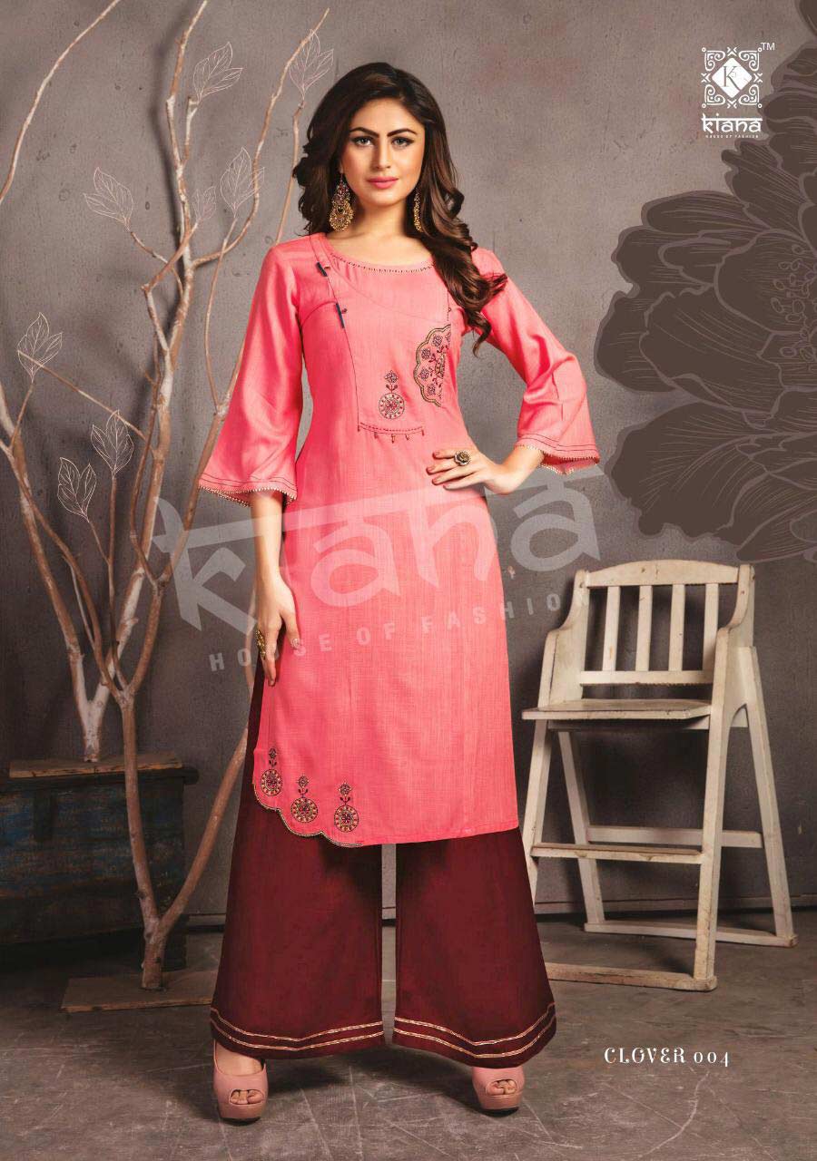 Clover Kiana Rayon Slub Wholesale Kurti Catalog Clover Kiana Rayon Slub Wholesale Kurti Catalog