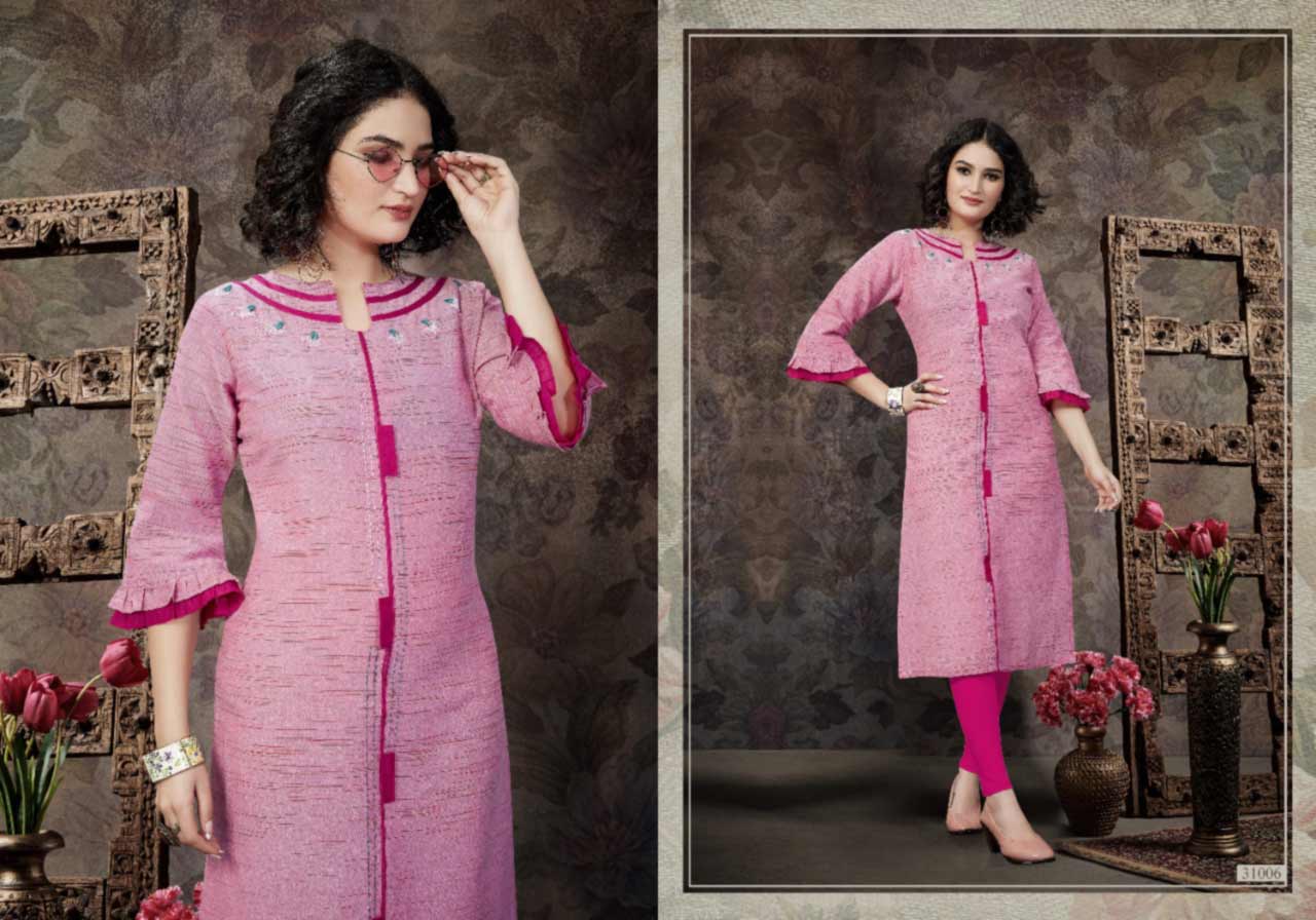 Coral Handloom Cotton Wholesale Kurti Set Coral Handloom Cotton Wholesale Kurti Set