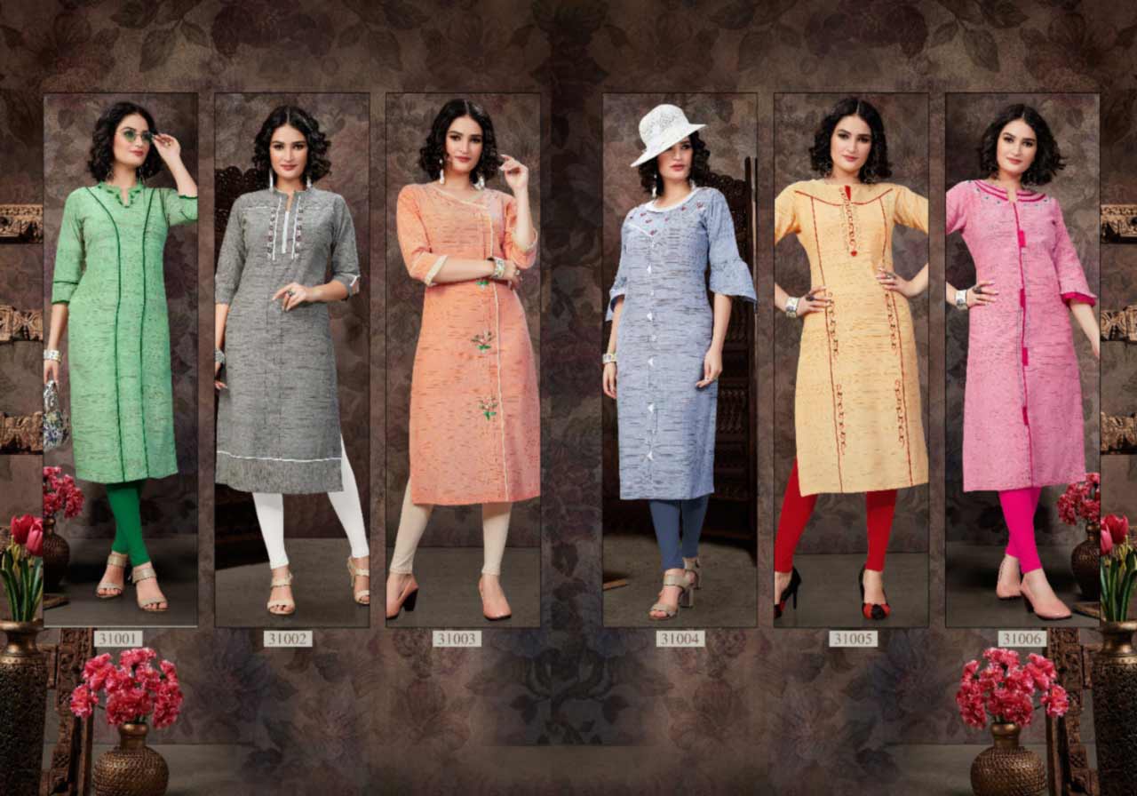 Coral Handloom Cotton Wholesale Kurti Set Coral Handloom Cotton Wholesale Kurti Set