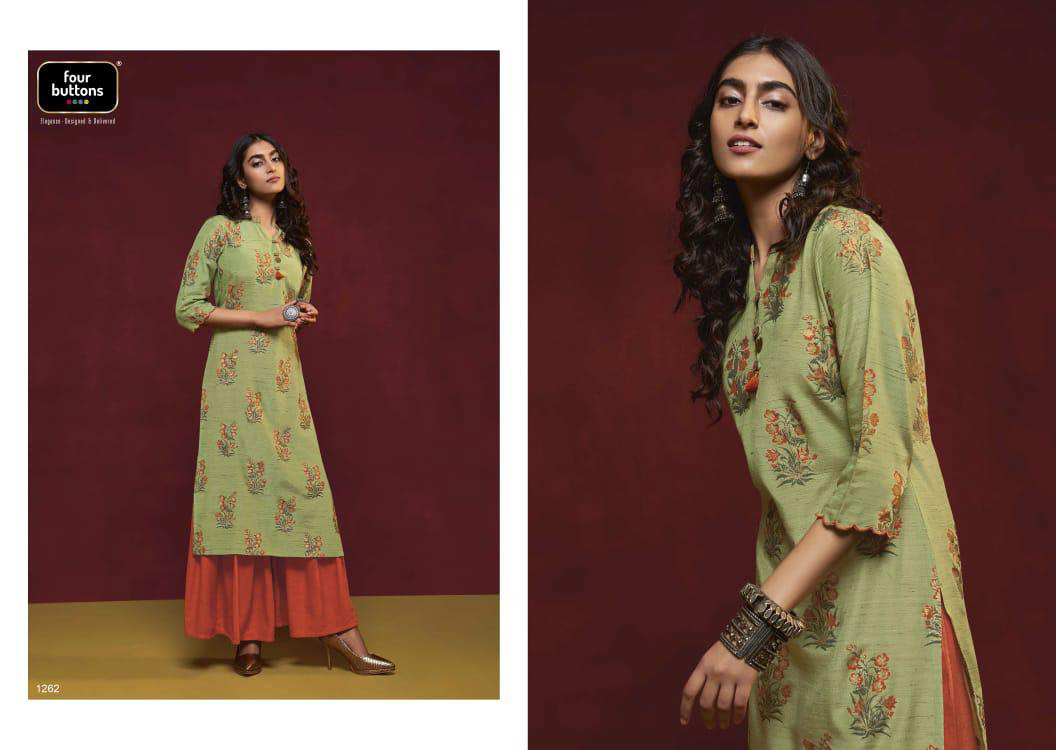 Crimson Four Buttons Viscose Sharara Kurti Suppliers Crimson Four Buttons Viscose Sharara Kurti Suppliers