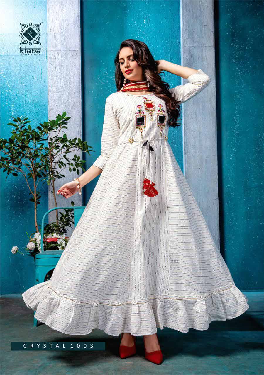 Crystal Rayon Cotton Peeta Work Kurti Set Crystal Rayon Cotton Peeta Work Kurti Set