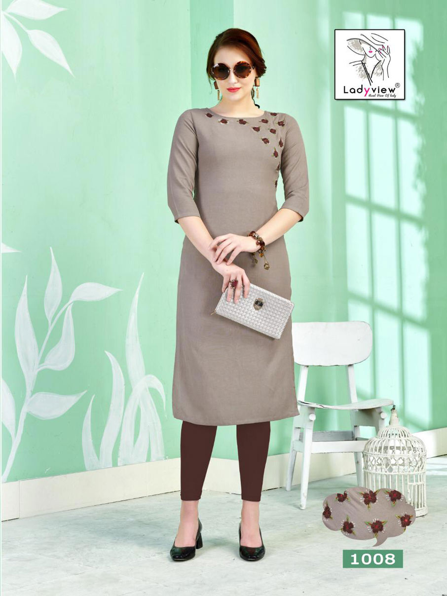 Crystal Ladyview Cotton Embroidery Kurtis Set Crystal Ladyview Cotton Embroidery Kurtis Set