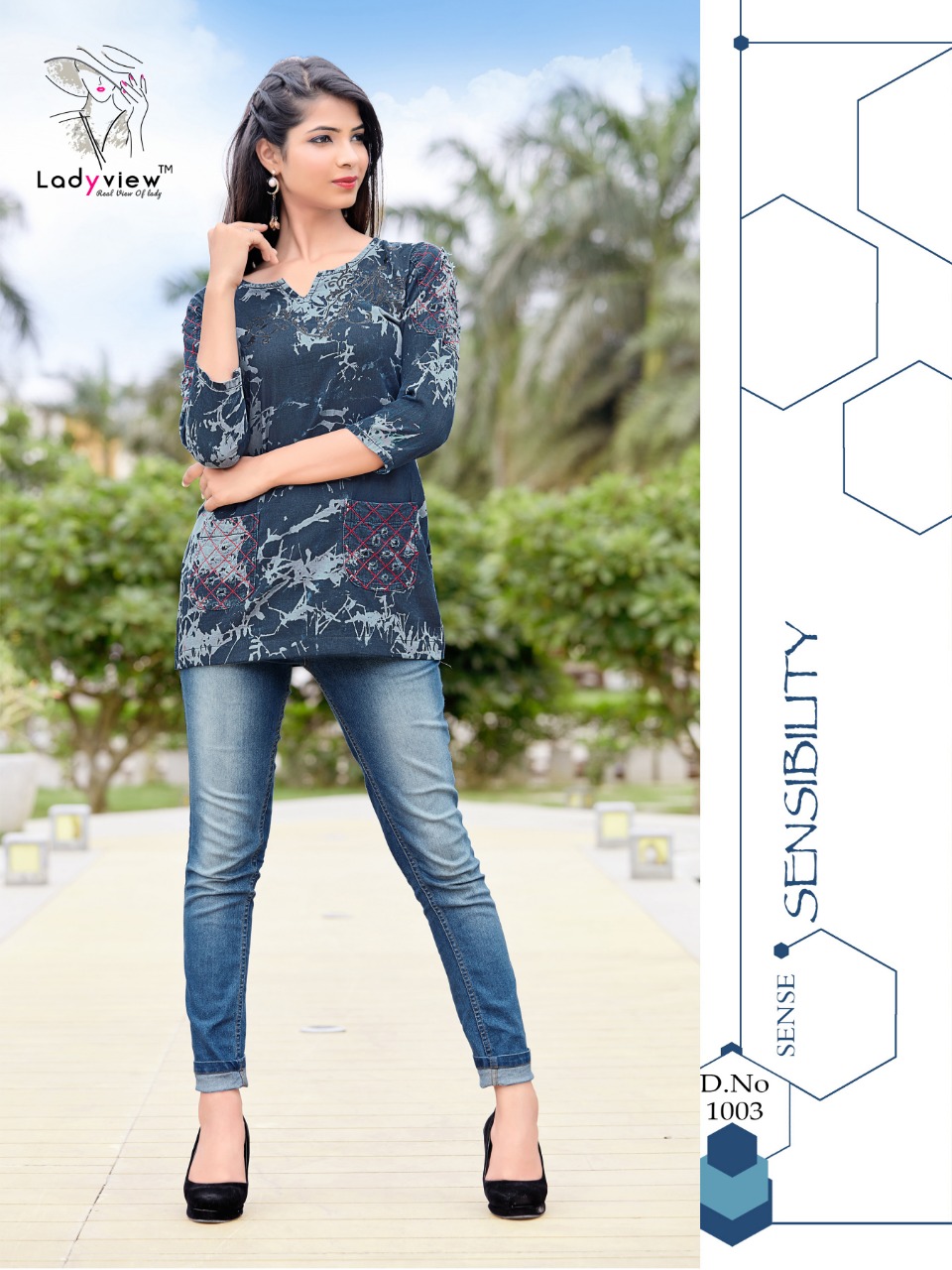 D-Topsy Ladyview Launched Denim Cotton Tops D-Topsy Ladyview Launched Denim Cotton Tops