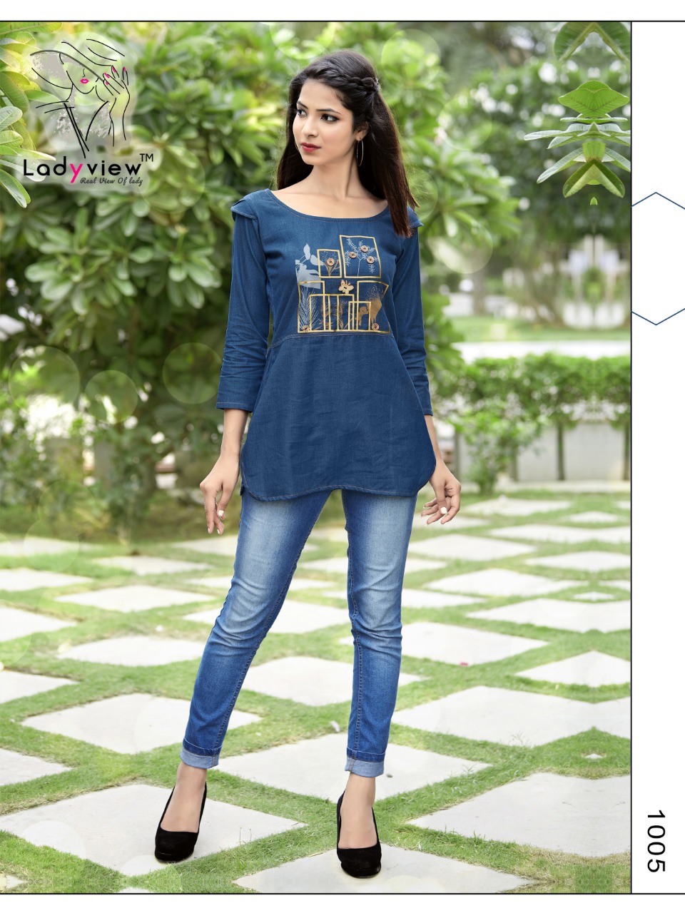 D-Topsy Ladyview Launched Denim Cotton Tops D-Topsy Ladyview Launched Denim Cotton Tops