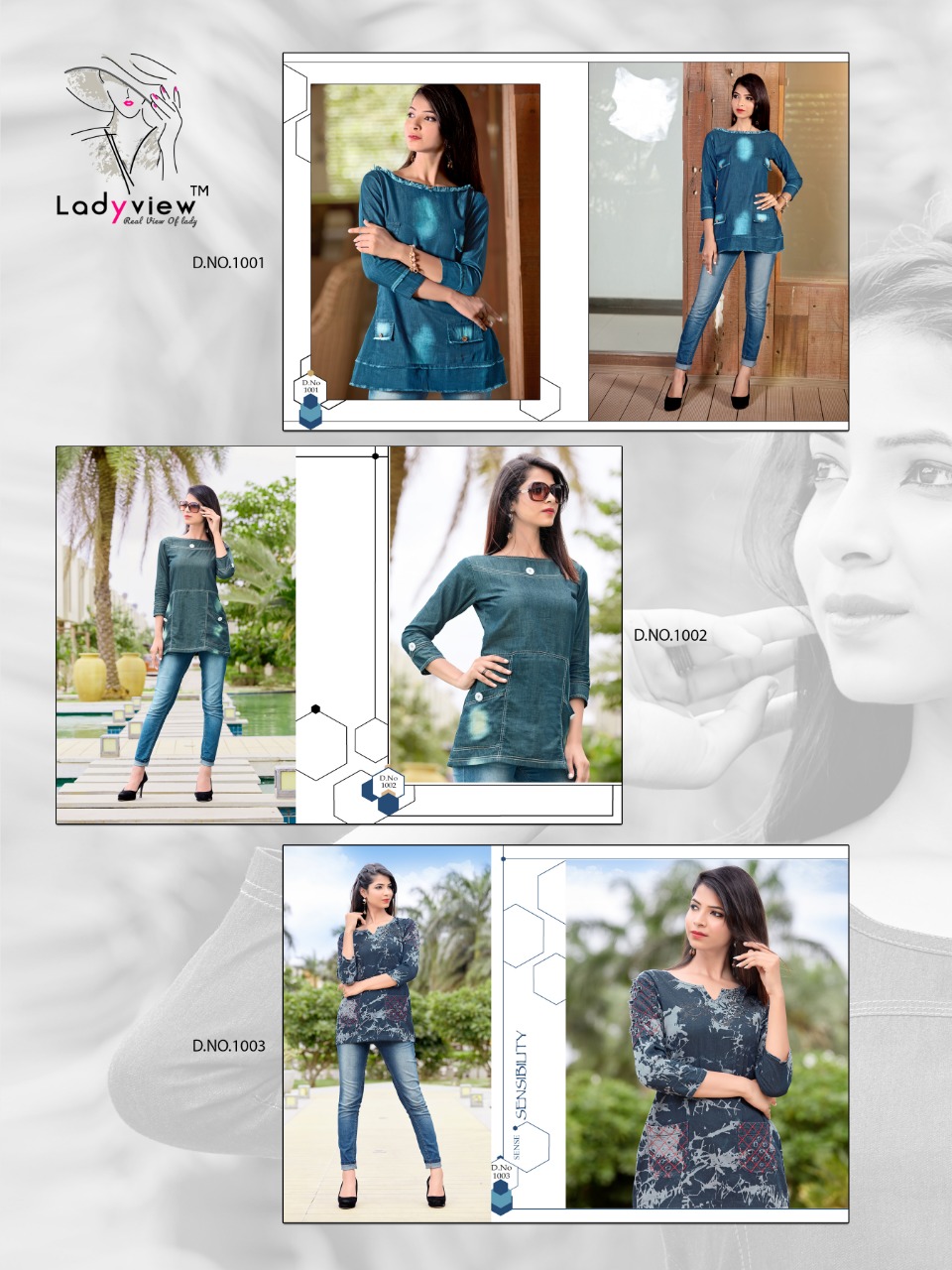 D-Topsy Ladyview Launched Denim Cotton Tops D-Topsy Ladyview Launched Denim Cotton Tops