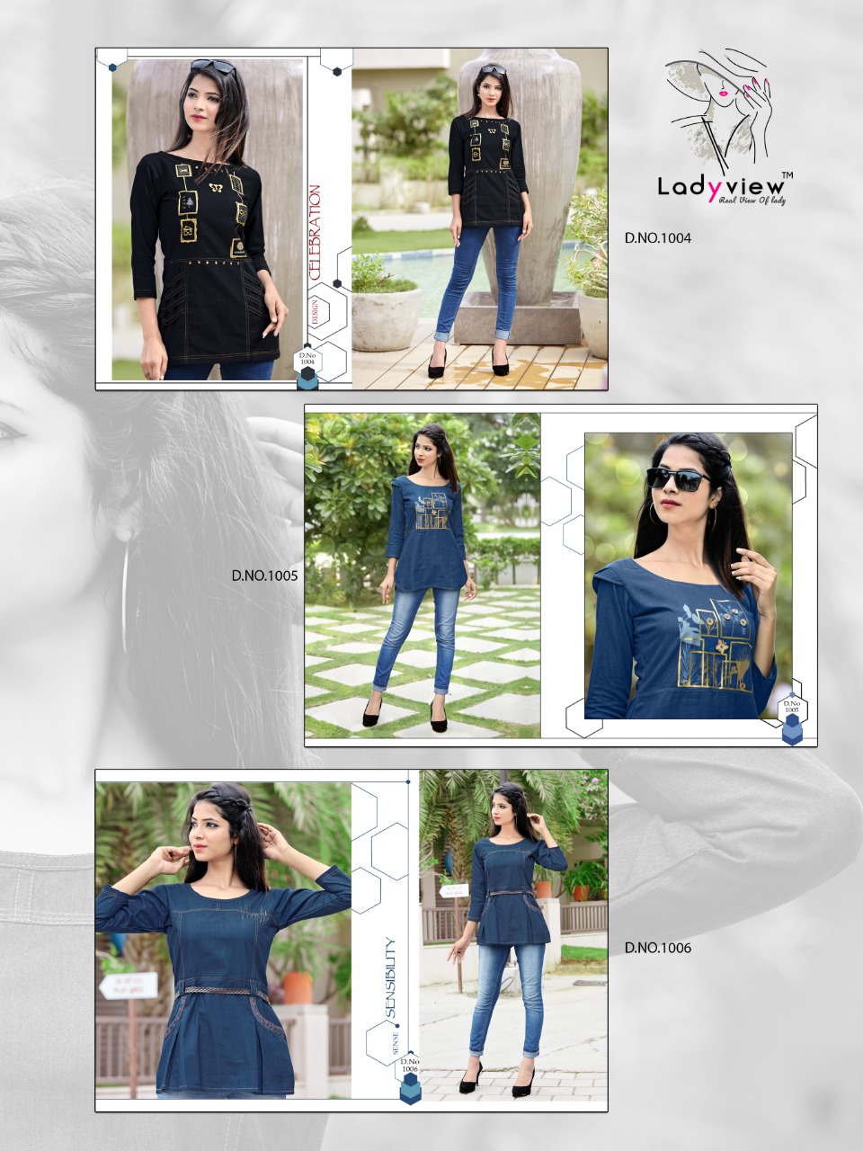 D-Topsy Ladyview Launched Denim Cotton Tops D-Topsy Ladyview Launched Denim Cotton Tops