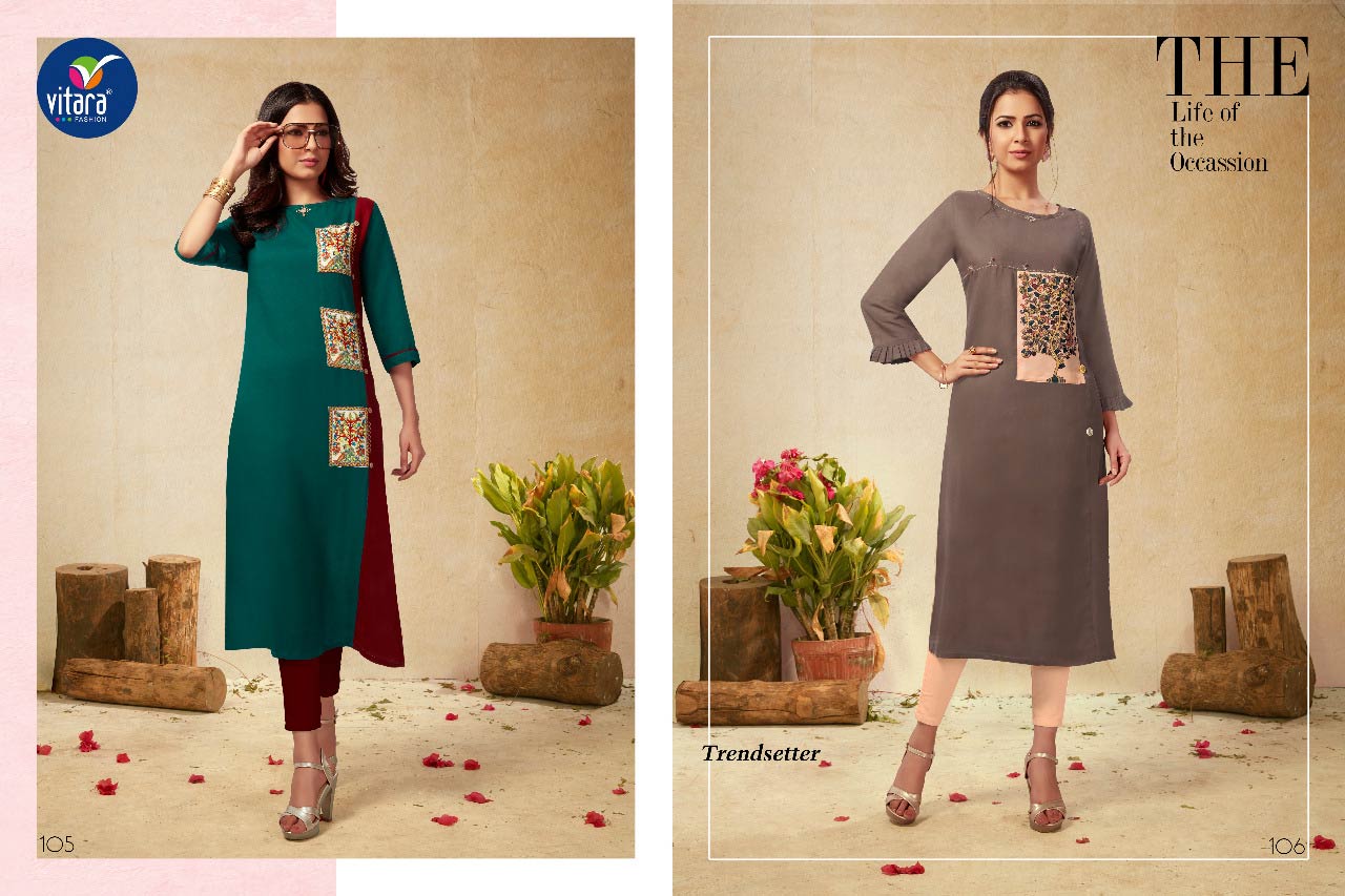 Dazzle Vitara Fashion Air Jet Rayon Casual Wholesale Kurti Dazzle Vitara Fashion Air Jet Rayon Casual Wholesale Kurti