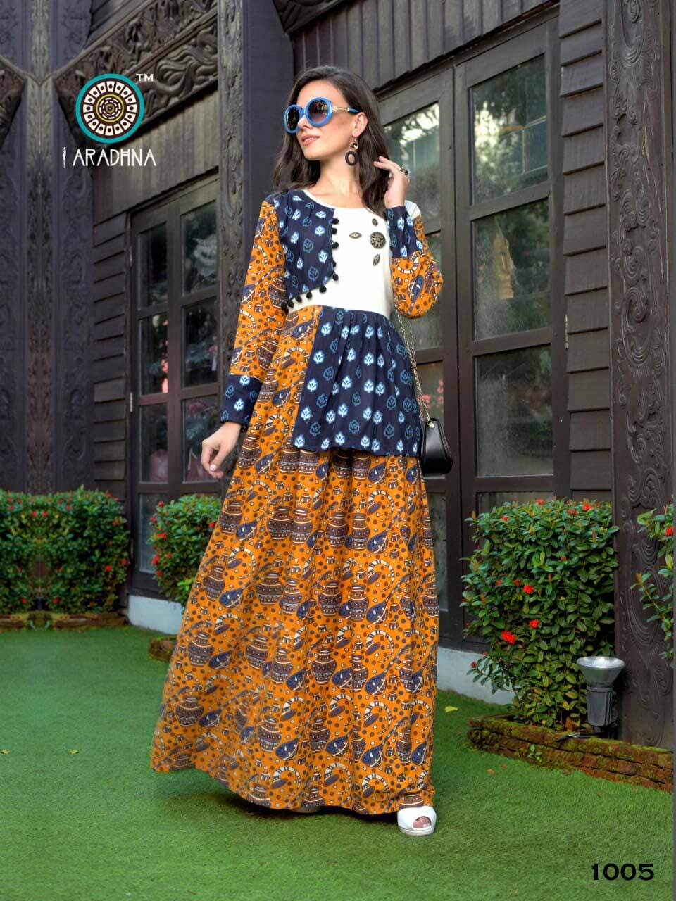 Delight Aradhna Cotton Rayon Flair Kurti Collection Delight Aradhna Cotton Rayon Flair Kurti Collection