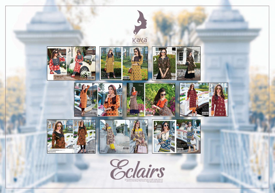 Kaya Present Eclairs Digital Printed Cotton Kurtis Kaya Present Eclairs Digital Printed Cotton Kurtis
