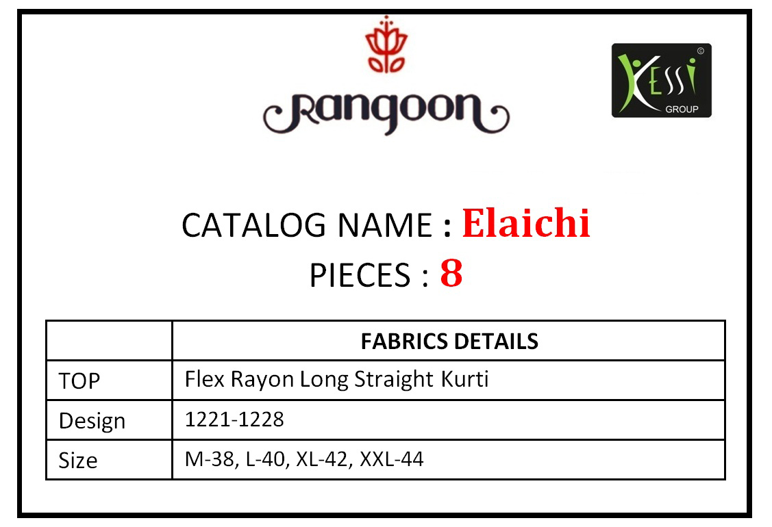Rangoon Elaichi Casual Wear Straight Rayon Kurtis Collection Rangoon Elaichi Casual Wear Straight Rayon Kurtis Collection