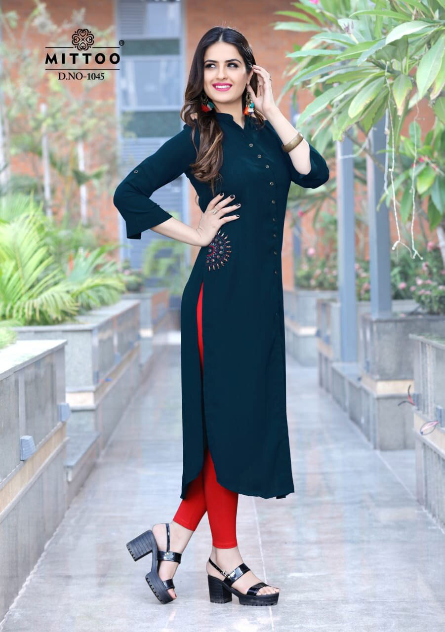 Fantatisc Mittoo Plain Straight Design Wholesale Kurti Fantatisc Mittoo Plain Straight Design Wholesale Kurti