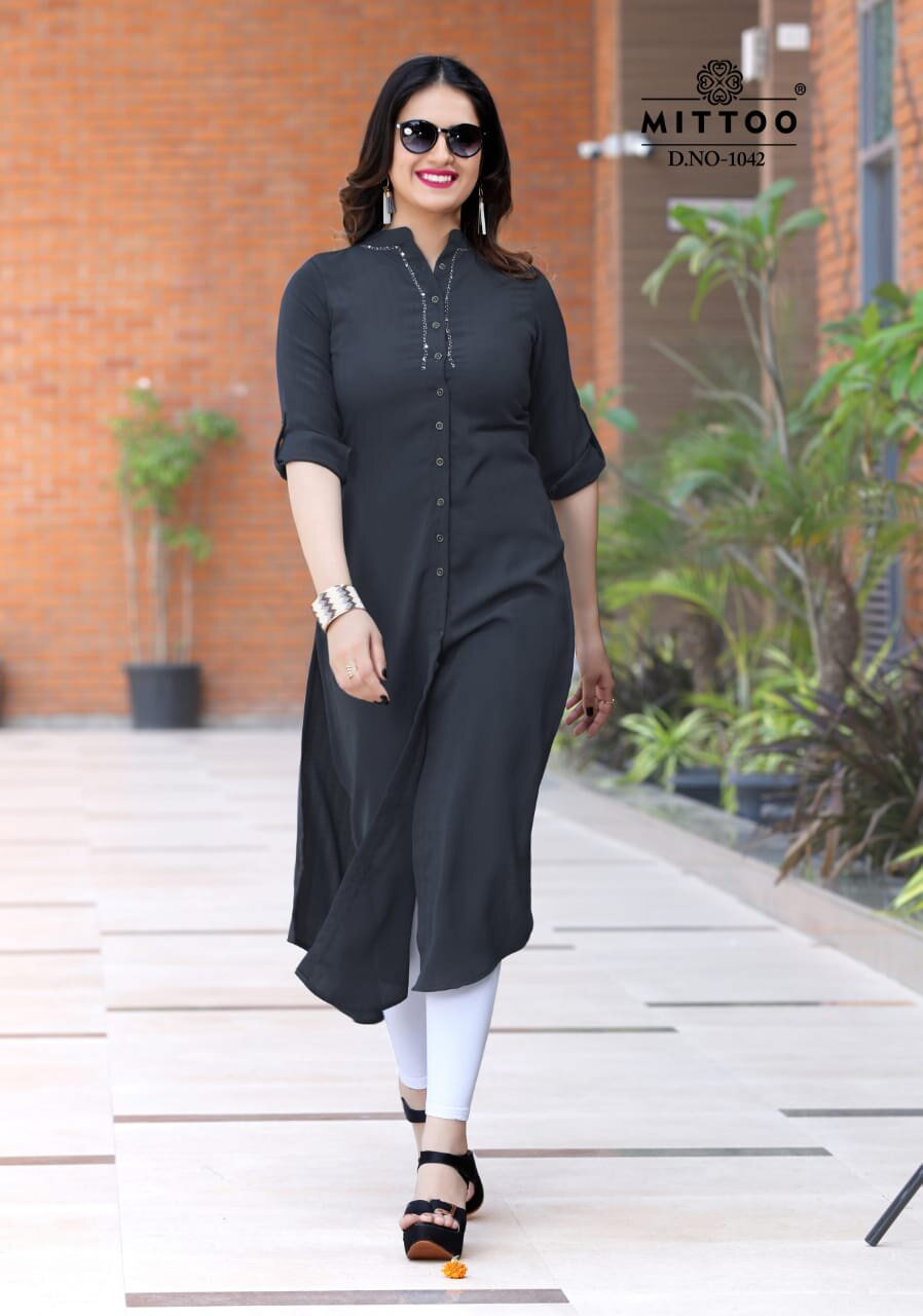 Fantatisc Mittoo Plain Straight Design Wholesale Kurti Fantatisc Mittoo Plain Straight Design Wholesale Kurti