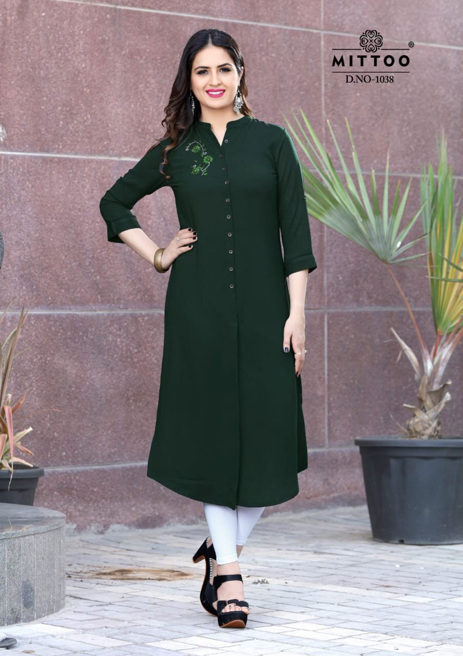 Fantatisc Mittoo Plain Straight Design Wholesale Kurti Fantatisc Mittoo Plain Straight Design Wholesale Kurti