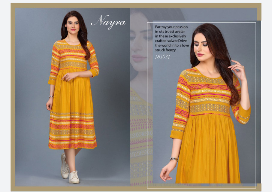 Fiona Rayon Designer Wholesale Kurti Catalogue Fiona Rayon Designer Wholesale Kurti Catalogue