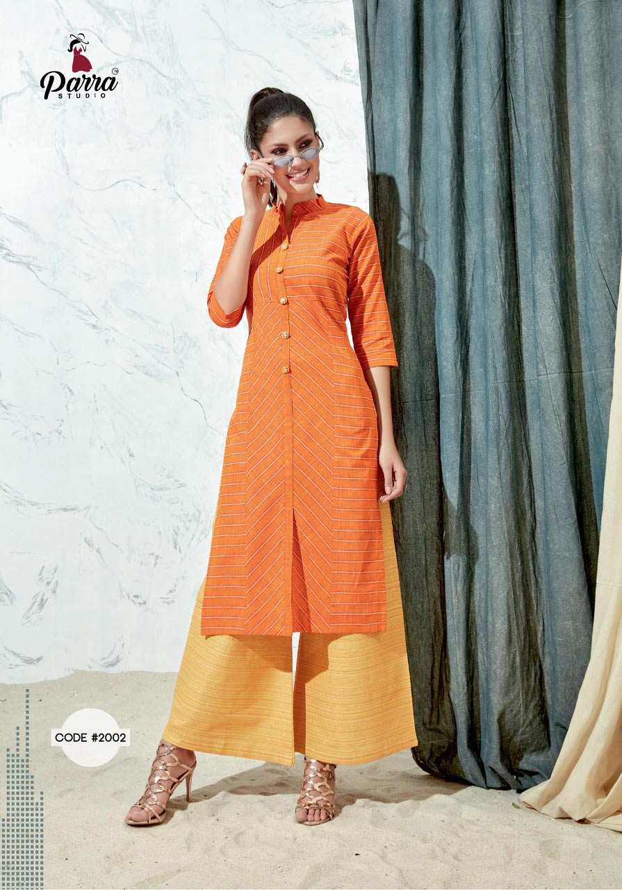 Firoza Parra Studio Cotton Kurti with Palazzo Bottom Firoza Parra Studio Cotton Kurti with Palazzo Bottom