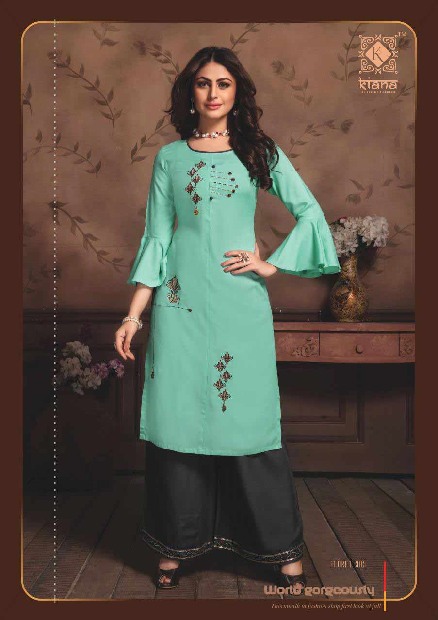 Floret-3 Kiana Designer Rayon Wholesale Kurti Floret-3 Kiana Designer Rayon Wholesale Kurti