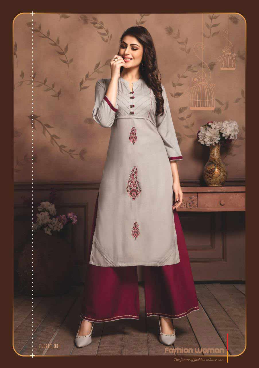 Floret-3 Kiana Designer Rayon Wholesale Kurti Floret-3 Kiana Designer Rayon Wholesale Kurti