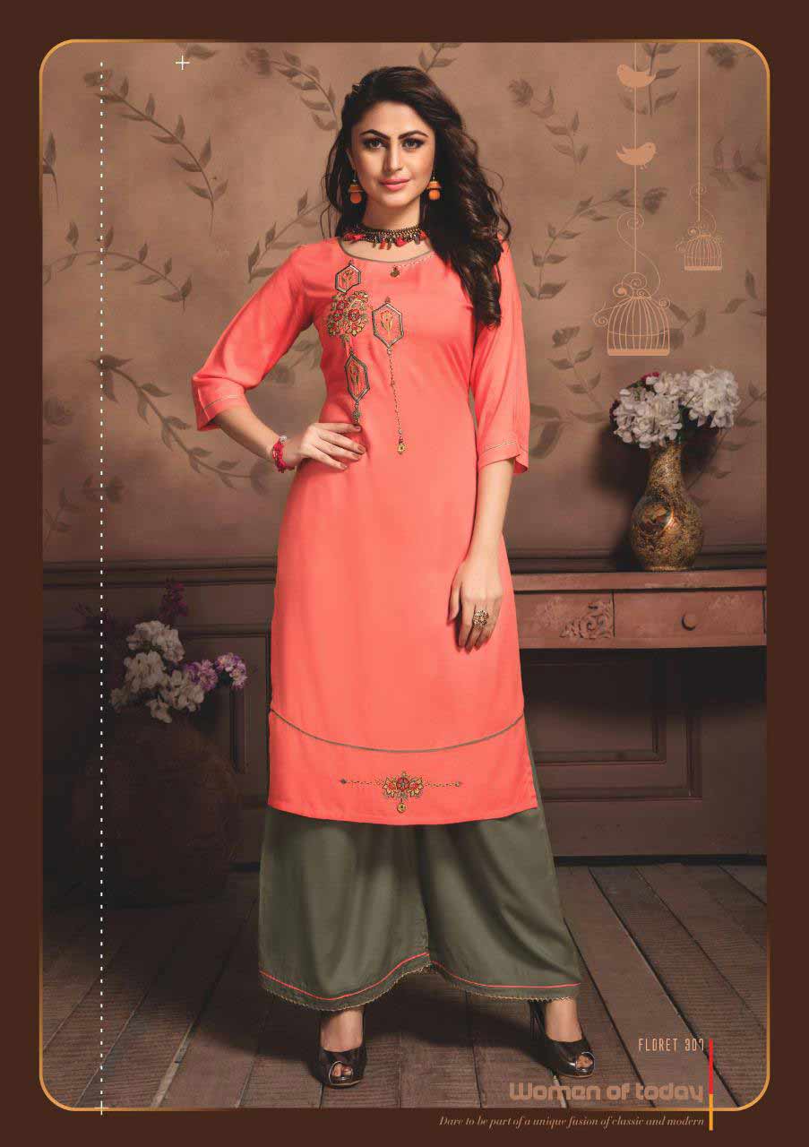 Floret-3 Kiana Designer Rayon Wholesale Kurti Floret-3 Kiana Designer Rayon Wholesale Kurti