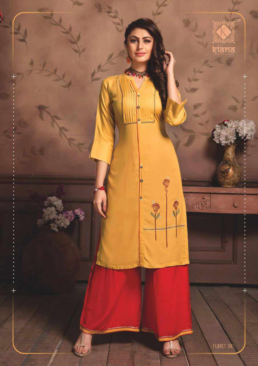 Floret-3 Kiana Designer Rayon Wholesale Kurti Floret-3 Kiana Designer Rayon Wholesale Kurti