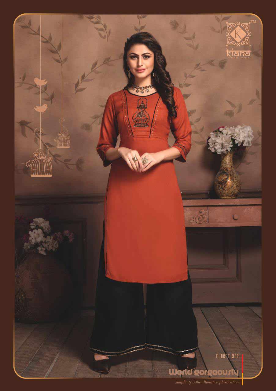 Floret-3 Kiana Designer Rayon Wholesale Kurti Floret-3 Kiana Designer Rayon Wholesale Kurti