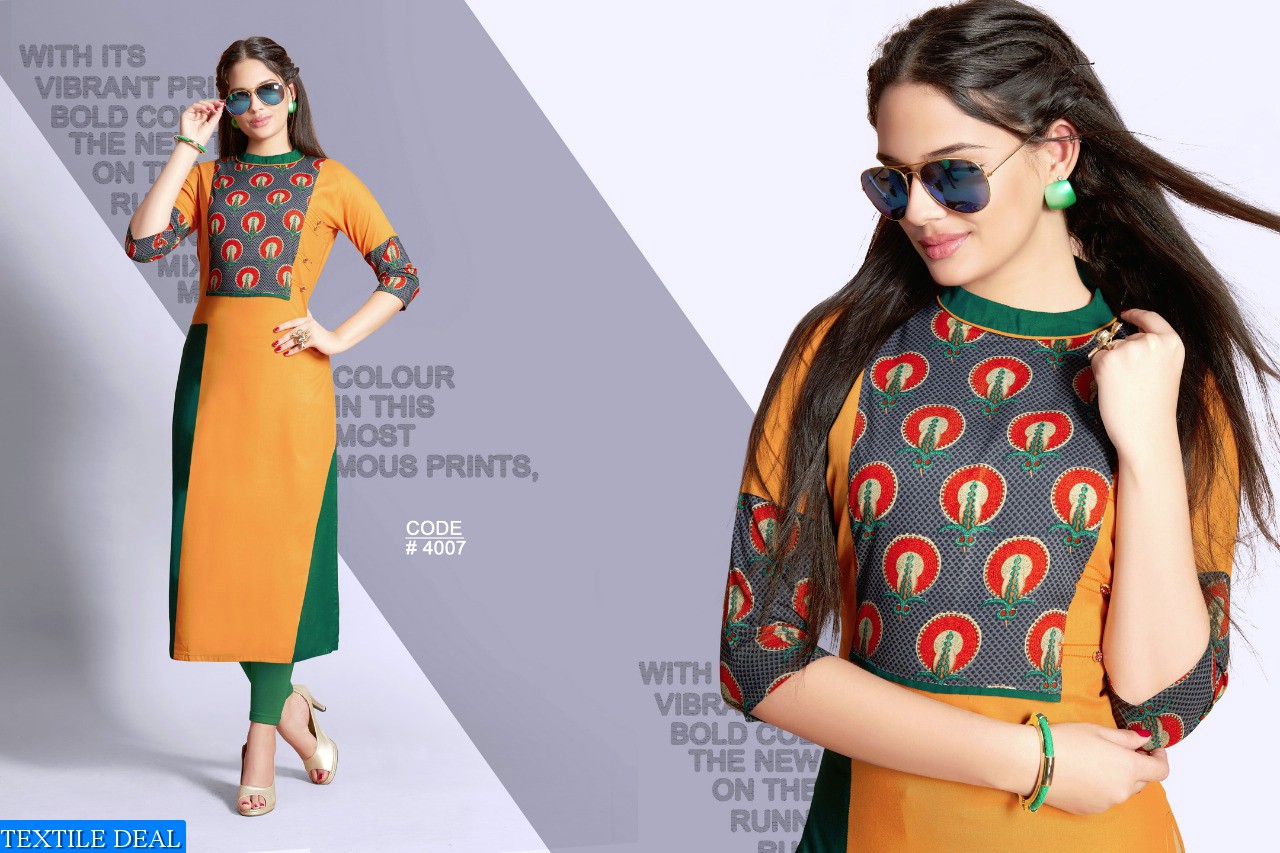 Florine Veera Tex Design Plain Rayon Print Kurti Catalog Florine Veera Tex Design Plain Rayon Print Kurti Catalog