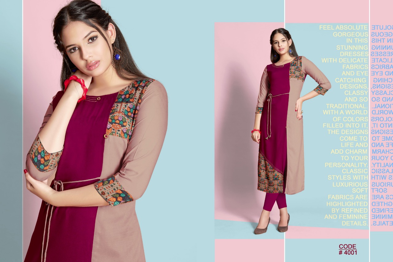 Florine Veera Tex Design Plain Rayon Print Kurti Catalog Florine Veera Tex Design Plain Rayon Print Kurti Catalog