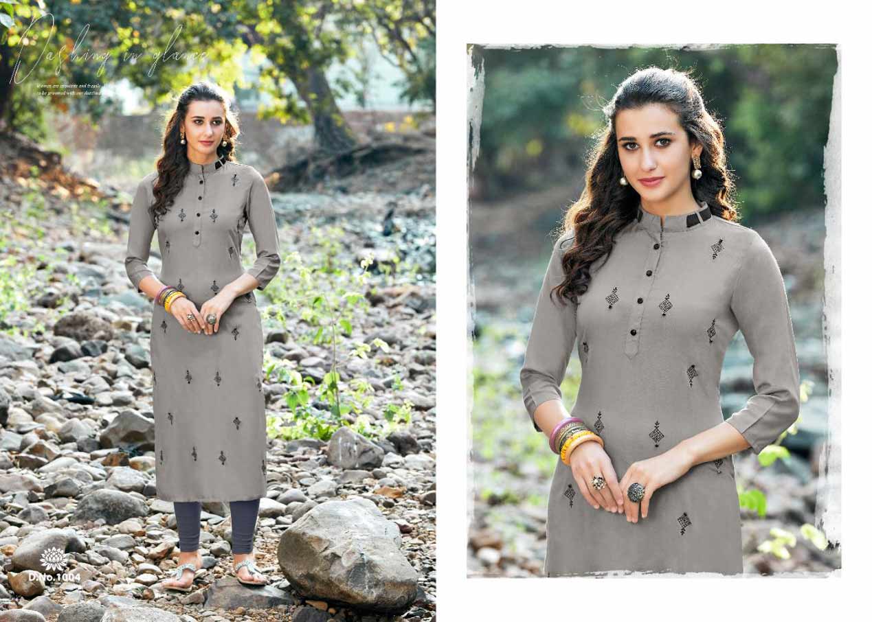 Fussion Rayon Handwork Wholesale Kurti Fussion Rayon Handwork Wholesale Kurti