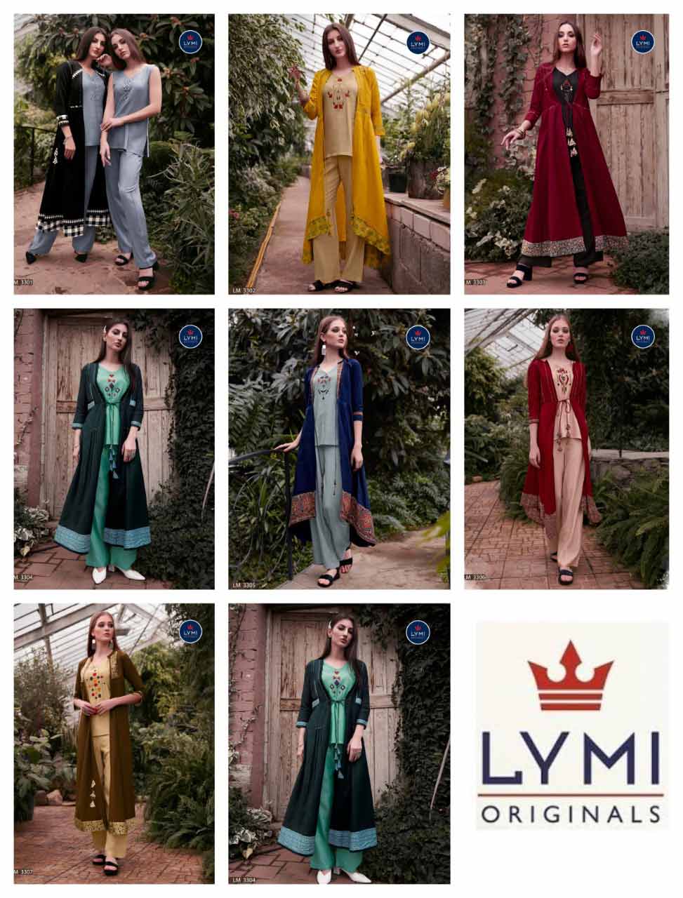 Lymi Genesis Rayon Pant Palazzo Kurti Sets Lymi Genesis Rayon Pant Palazzo Kurti Sets