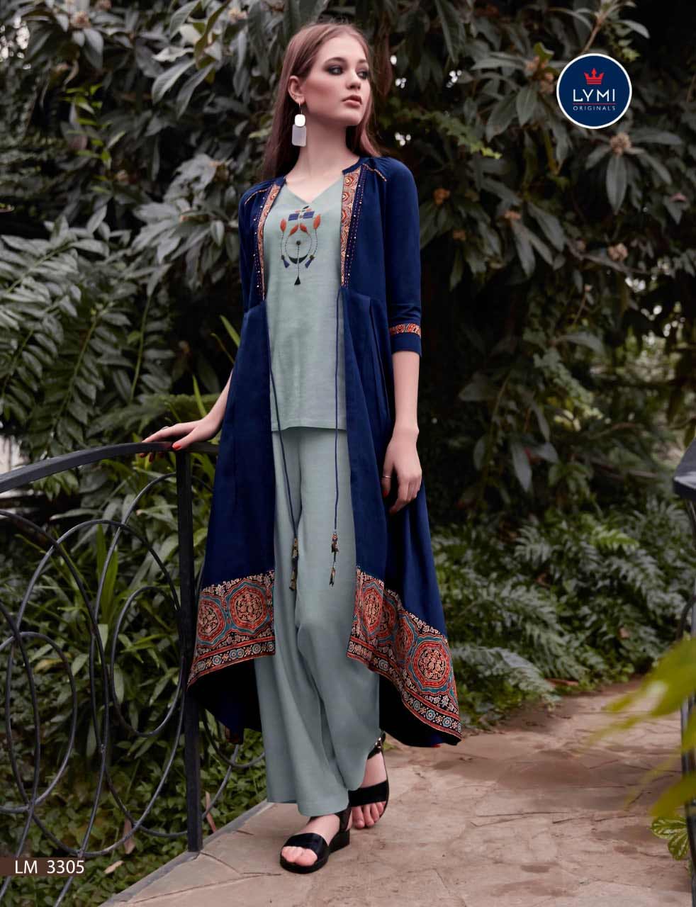 Lymi Genesis Rayon Pant Palazzo Kurti Sets Lymi Genesis Rayon Pant Palazzo Kurti Sets