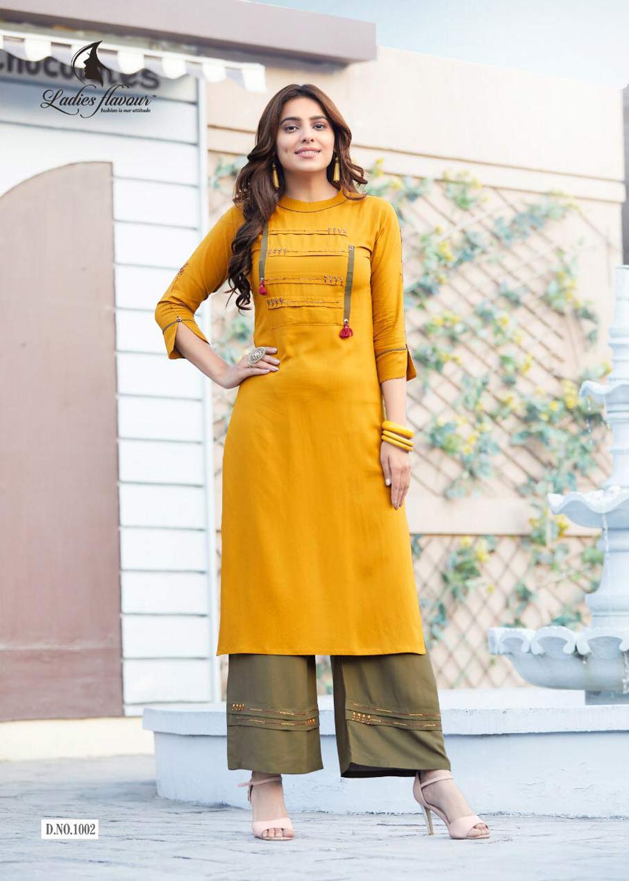 Ginni Embroidery Top Palazzo Wholesale Kurti Set Ginni Embroidery Top Palazzo Wholesale Kurti Set