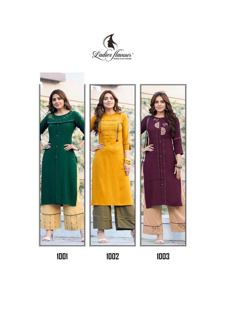 Ginni Embroidery Top Palazzo Wholesale Kurti Set Ginni Embroidery Top Palazzo Wholesale Kurti Set