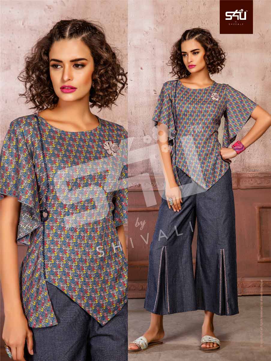 S4u By Shivali Glamorous Kurti With Pant And Plazzo S4u By Shivali Glamorous Kurti With Pant And Plazzo