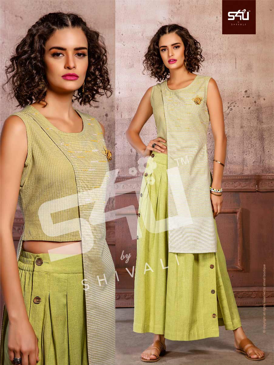 S4u By Shivali Glamorous Kurti With Pant And Plazzo S4u By Shivali Glamorous Kurti With Pant And Plazzo