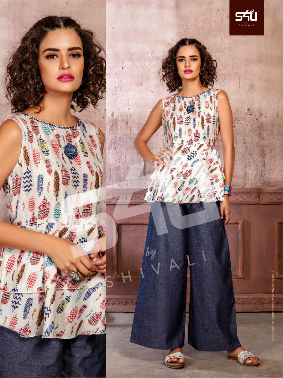 S4u By Shivali Glamorous Kurti With Pant And Plazzo S4u By Shivali Glamorous Kurti With Pant And Plazzo