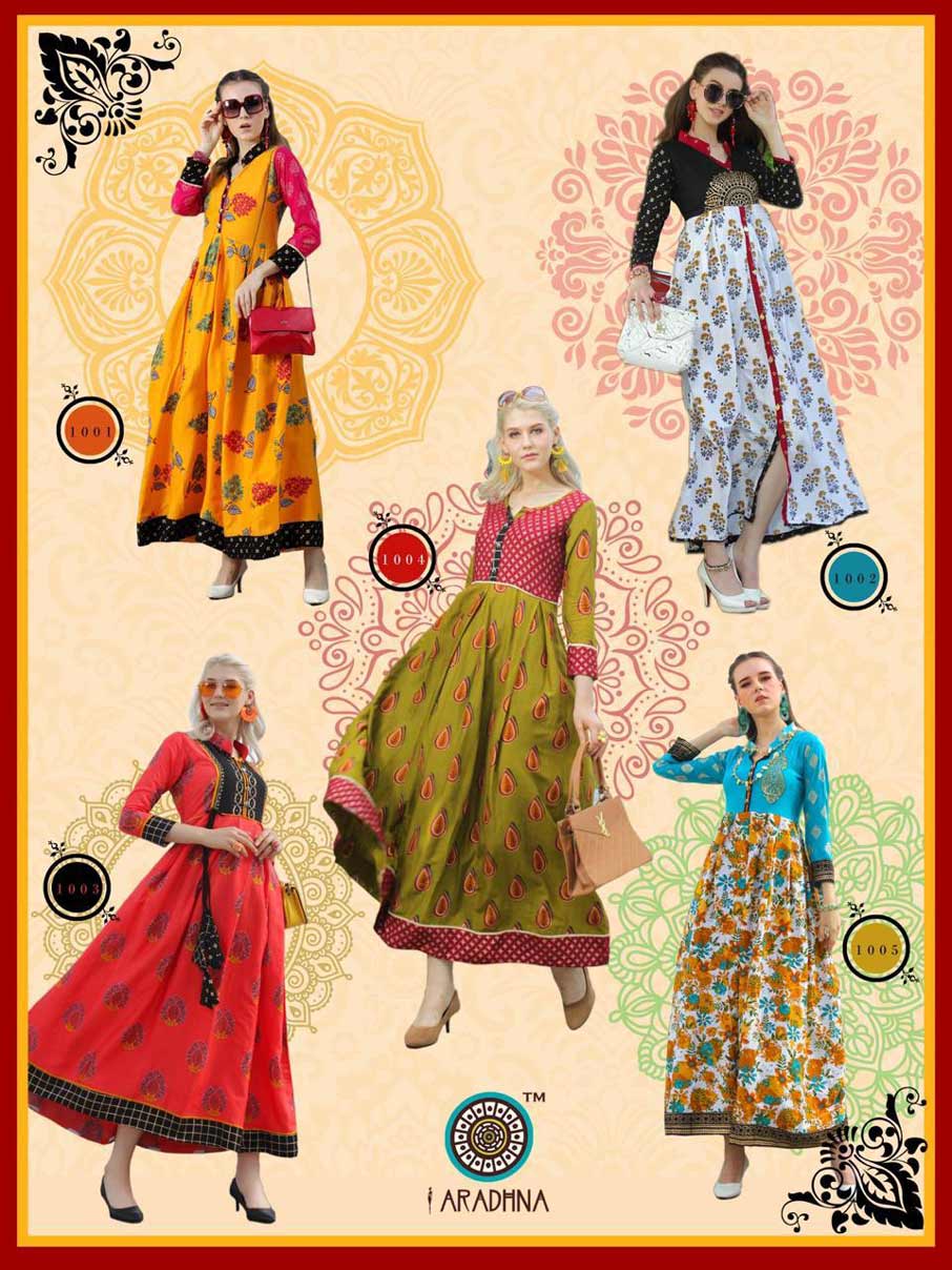 Glamour Aradhna Rayon Ordinary Print Kurtis Set Glamour Aradhna Rayon Ordinary Print Kurtis Set