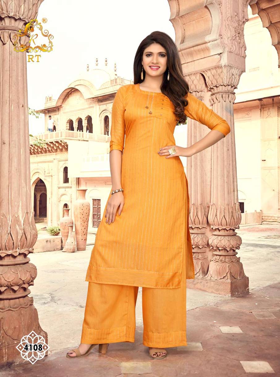 Glossy RT Chanderi Palazzo Wholesale Kurti Glossy RT Chanderi Palazzo Wholesale Kurti