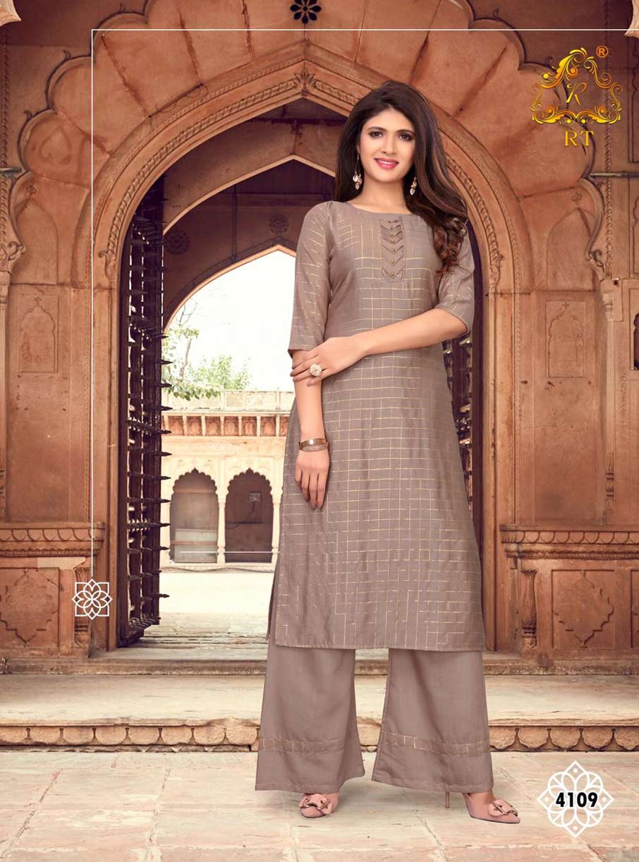 Glossy RT Chanderi Palazzo Wholesale Kurti Glossy RT Chanderi Palazzo Wholesale Kurti