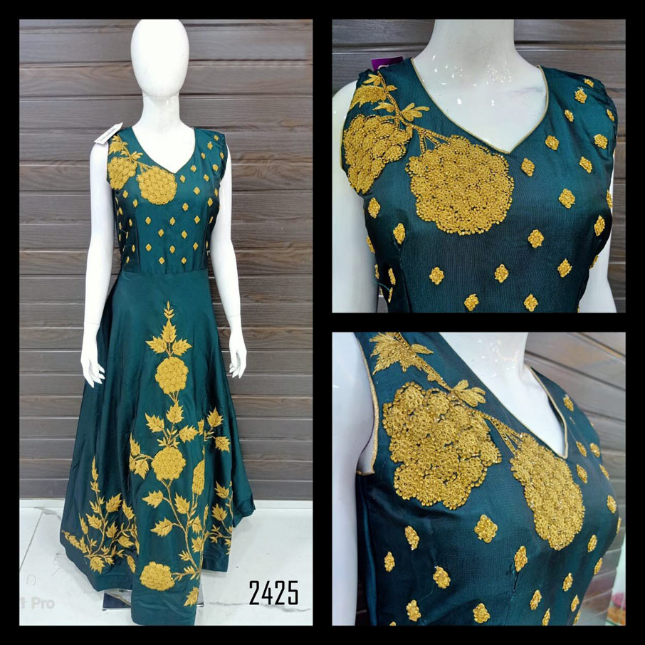 Fabfirki Heavy Design Fancy Handwork Embroidery Gown Fabfirki Heavy Design Fancy Handwork Embroidery Gown