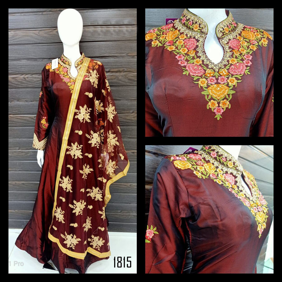 Fabfirki Heavy Design Fancy Handwork Embroidery Gown Fabfirki Heavy Design Fancy Handwork Embroidery Gown
