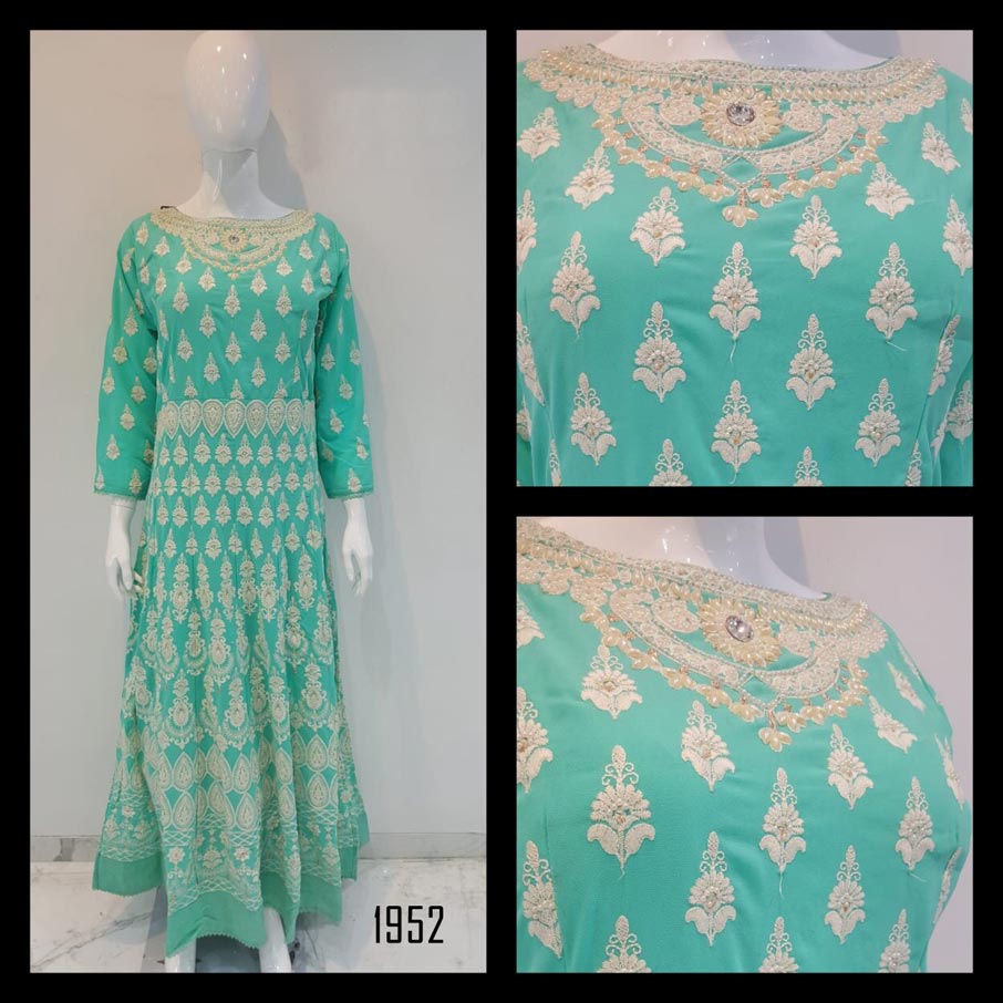 Fabfirki Handwork Fancy Designer Festival Wear Gowns Fabfirki Handwork Fancy Designer Festival Wear Gowns